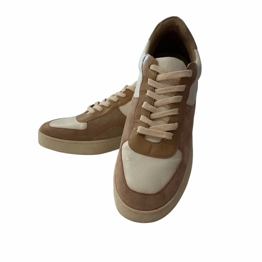 OASIS SOCIETY Tan White Fashion Sneakers Size 8.5